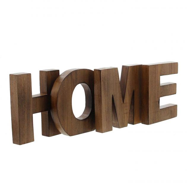 Holz Schriftzug Home 4-teilig