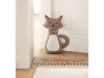 Türstopper Katze CHARLY aus Stoff, Türpuffer, Feststeller