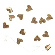 LED-Lichterkette "Holzherzchen"