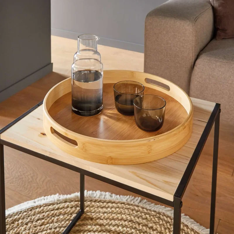 Tablett "Bambus", rund