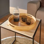 Tablett "Bambus", rund