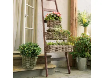 Balkonpflanzer "Rattan", mittel