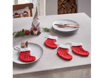 Bestecksöckchen "Santa", 4er Set