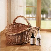 Bügelkorb "Maxi", Traditionnel, vielseitig anwendbar, Robust 68 x 49 x 28 cm, GH 47 cm