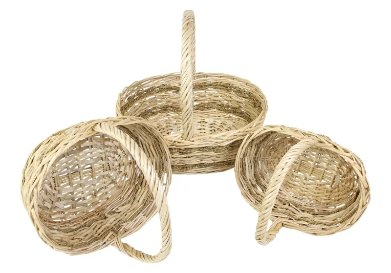 Bügelkorb "Seegras", 3er Set
