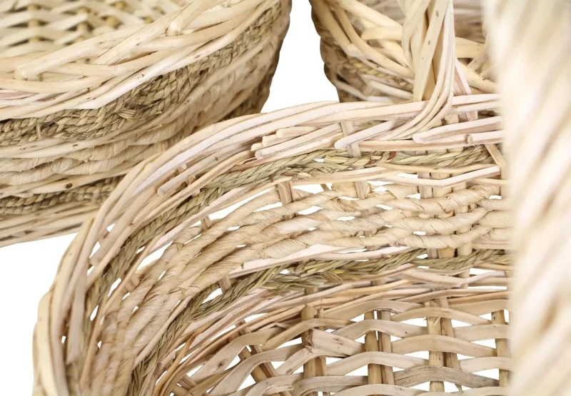 Bügelkorb "Seegras", 3er Set