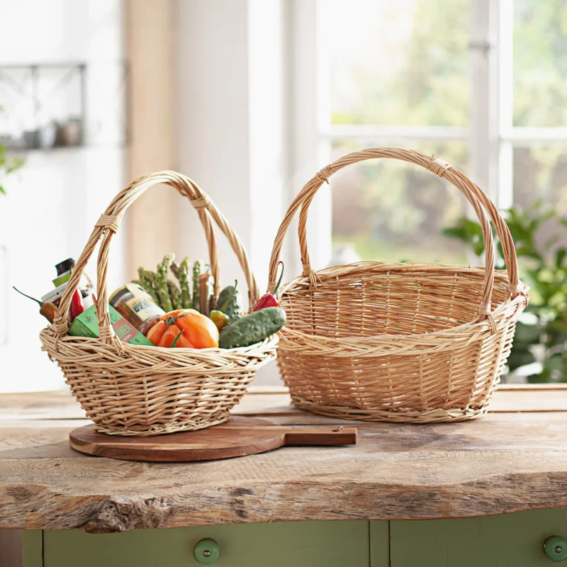 Bügelkorb "Zopfrand", groß