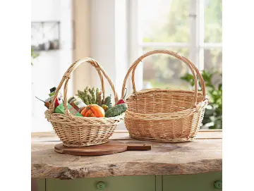 Bügelkorb "Zopfrand", groß