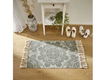 Bodenmatte "Mandala", grün