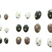 Deko-Ei "Goldpunkte", 18er Set