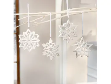 Deko-Hänger "Schneekristall", 4er Set