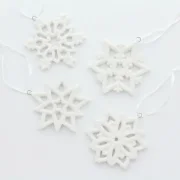 Deko-Hänger "Schneekristall", 4er Set