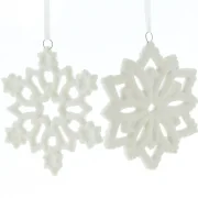 Deko-Hänger "Schneekristall", 4er Set