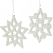 Deko-Hänger "Schneekristall", 4er Set