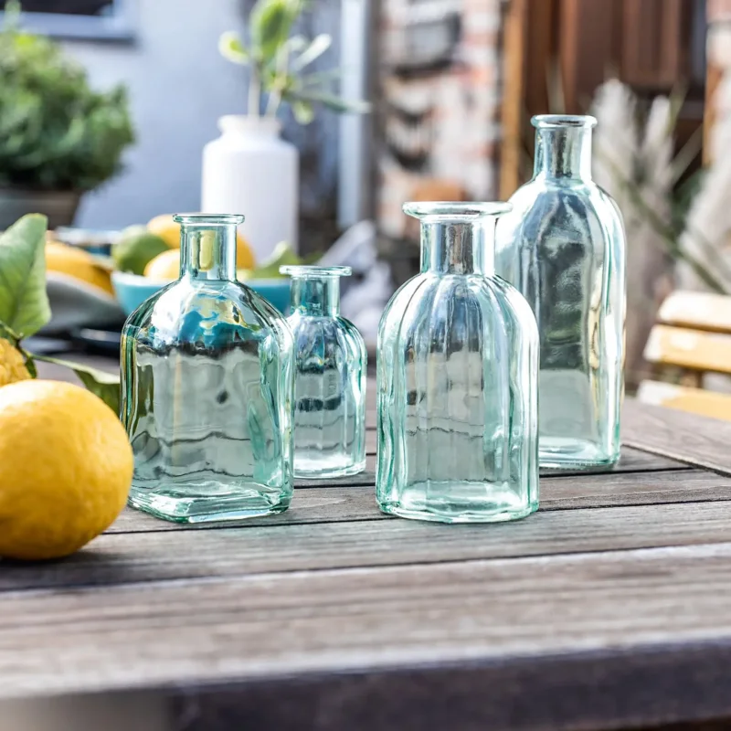 Dekovase "Aquagrün", 4er Set