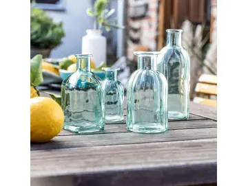 Dekovase "Aquagrün", 4er Set