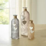 Dekovase "Herzchen", 3er Set