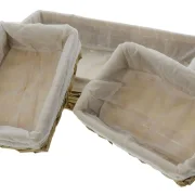 Eckiges Korbset, 3tlg.