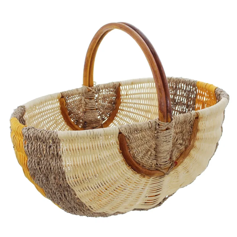 Einkaufskorb "Orange/Natur"