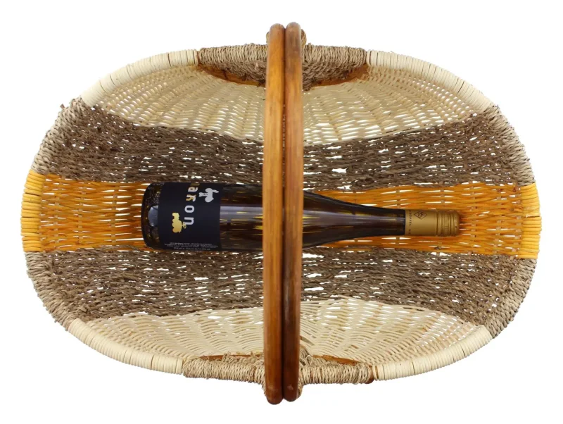 Einkaufskorb "Orange/Natur"