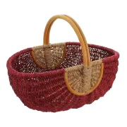 Einkaufskorb "Rot/Natur", toller einkaufsbegleiter, Schönes Geschenk, Praktisch