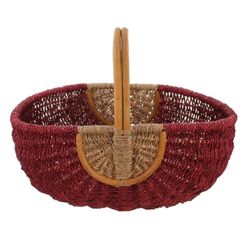 Einkaufskorb "Rot/Natur", toller einkaufsbegleiter, Schönes Geschenk, Praktisch