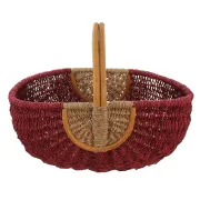 Einkaufskorb "Rot/Natur", toller einkaufsbegleiter, Schönes Geschenk, Praktisch