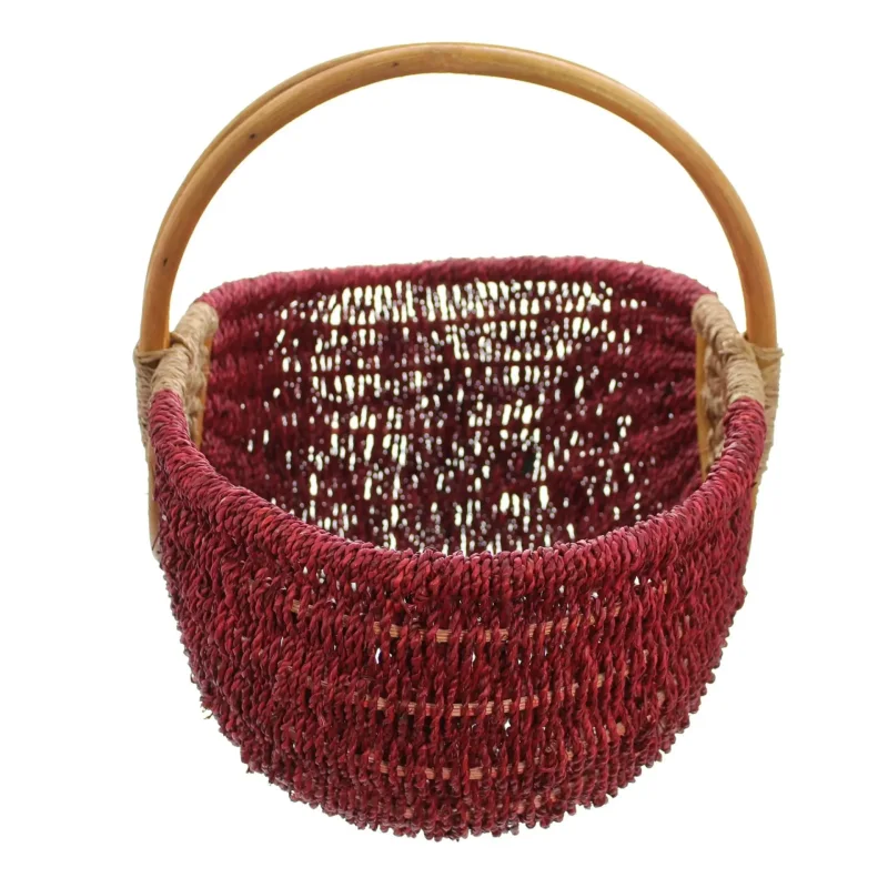 Einkaufskorb "Rot/Natur", toller einkaufsbegleiter, Schönes Geschenk, Praktisch