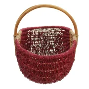 Einkaufskorb "Rot/Natur", toller einkaufsbegleiter, Schönes Geschenk, Praktisch