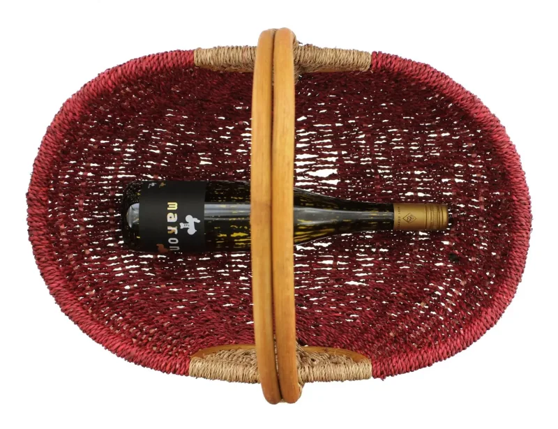 Einkaufskorb "Rot/Natur", toller einkaufsbegleiter, Schönes Geschenk, Praktisch