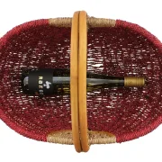 Einkaufskorb "Rot/Natur", toller einkaufsbegleiter, Schönes Geschenk, Praktisch