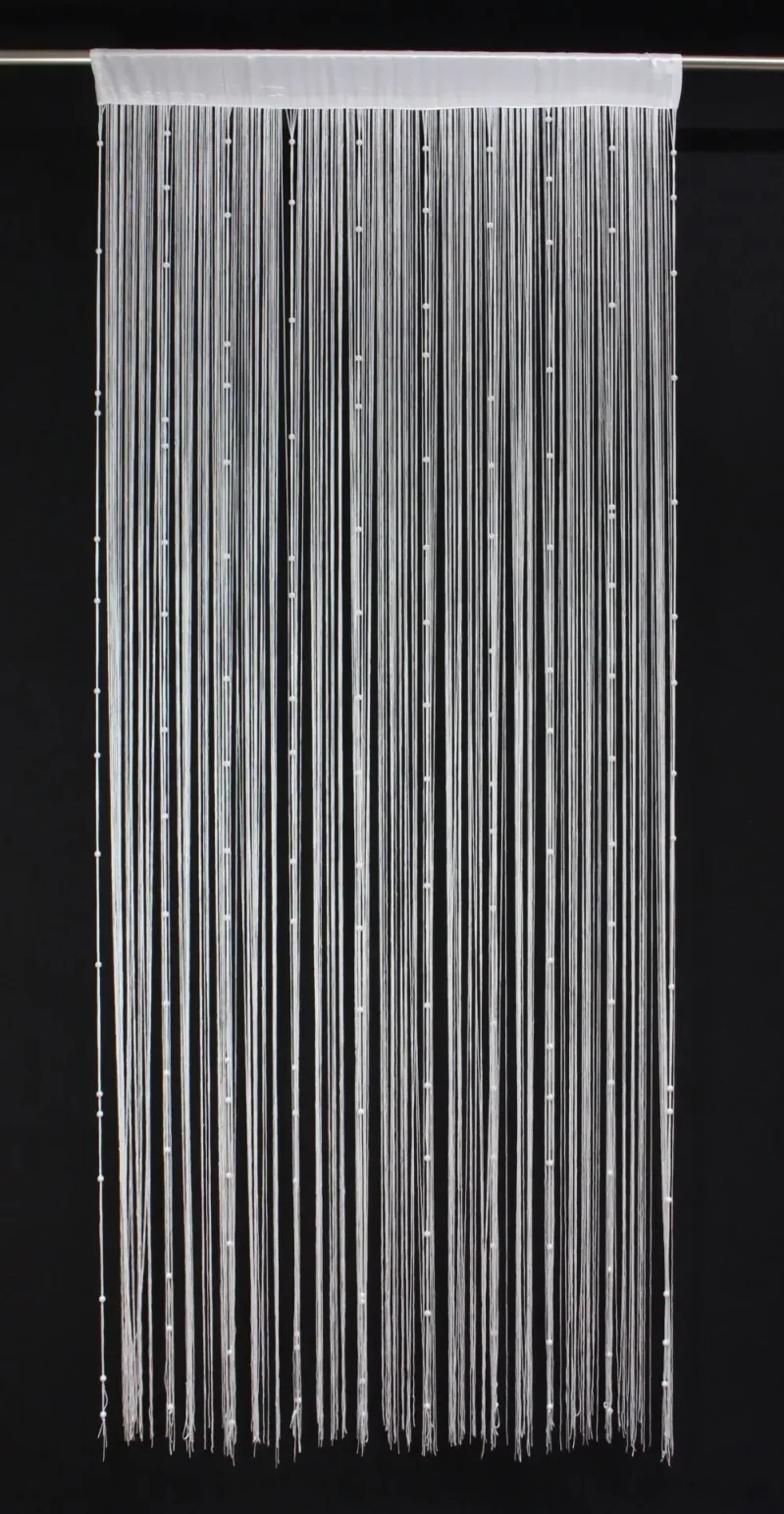 Fadenvorhang "Weiße Perlen"