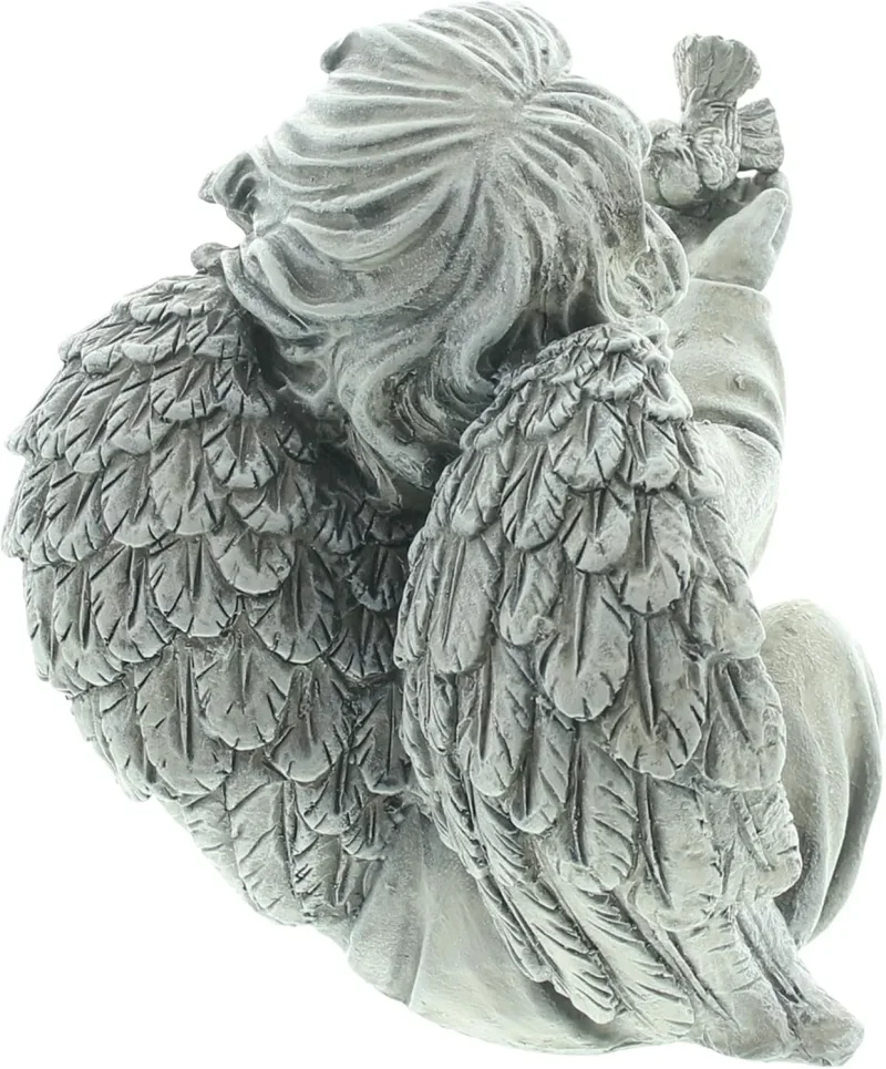 Figur "Engel mit Vogel"