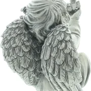 Figur "Engel mit Vogel"