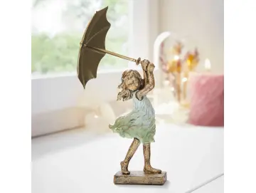 Figur "Mädchen mit Schirm"