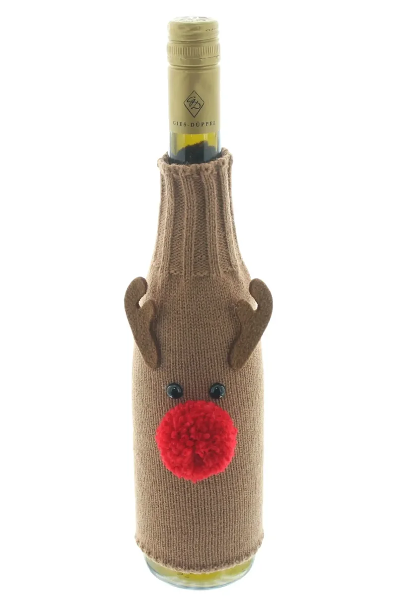 Flaschendeko "Rudolf"