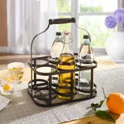 Flaschenkorb "Metall", für 6 Flaschen