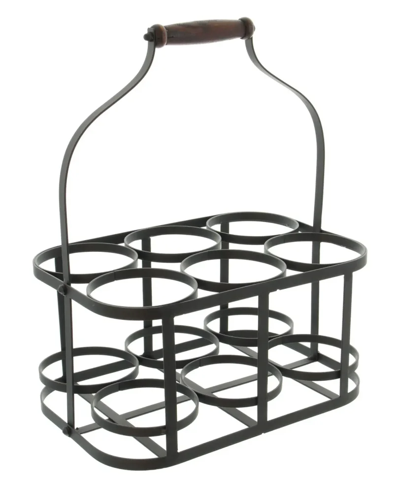 Flaschenkorb "Metall", für 6 Flaschen