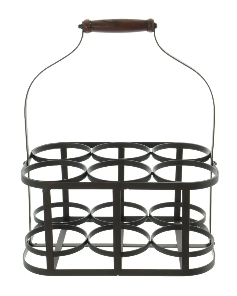 Flaschenkorb "Metall", für 6 Flaschen