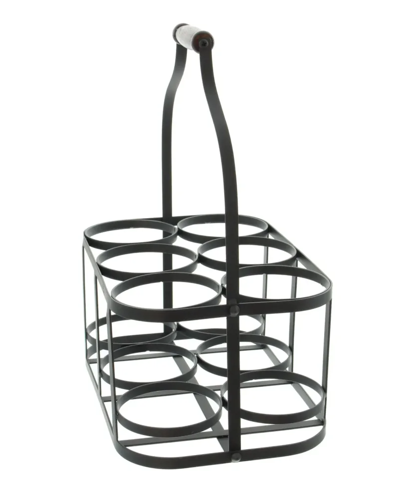 Flaschenkorb "Metall", für 6 Flaschen