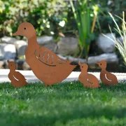 Gartenstecker "Entenfamilie", 4er Set