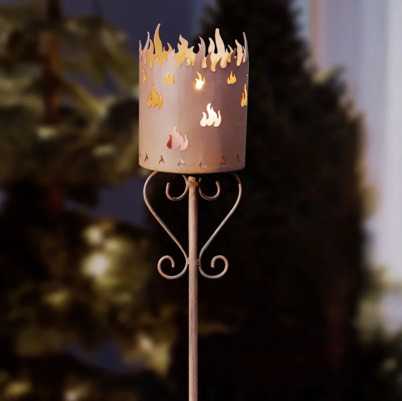 Gartenstecker "Flammenkelch"