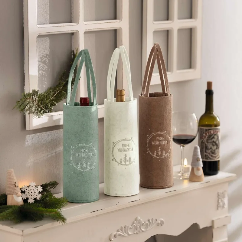 Geschenktasche "Frohe Weihnachten", 3er Set