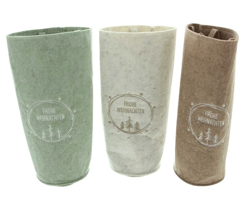 Geschenktasche "Frohe Weihnachten", 3er Set
