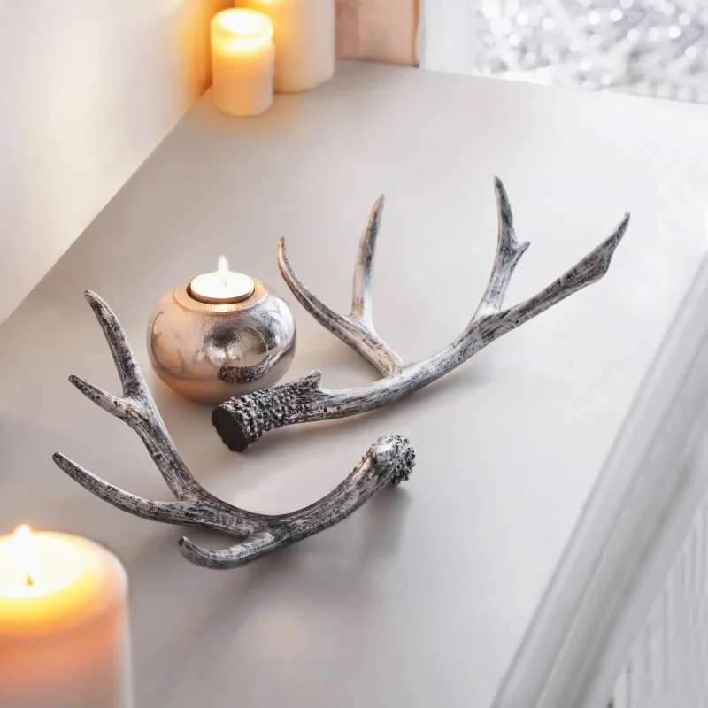 Geweih "Silber", 2er Set