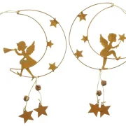 Hänger "Engel auf Mond", 3er Set