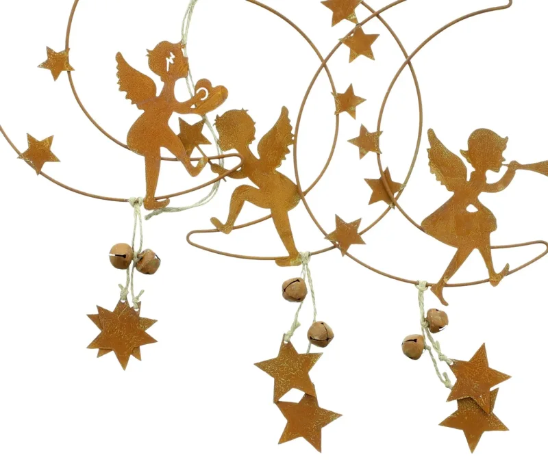 Hänger "Engel auf Mond", 3er Set