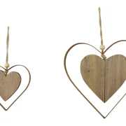 Hänger "Herz in Herz", 2er Set