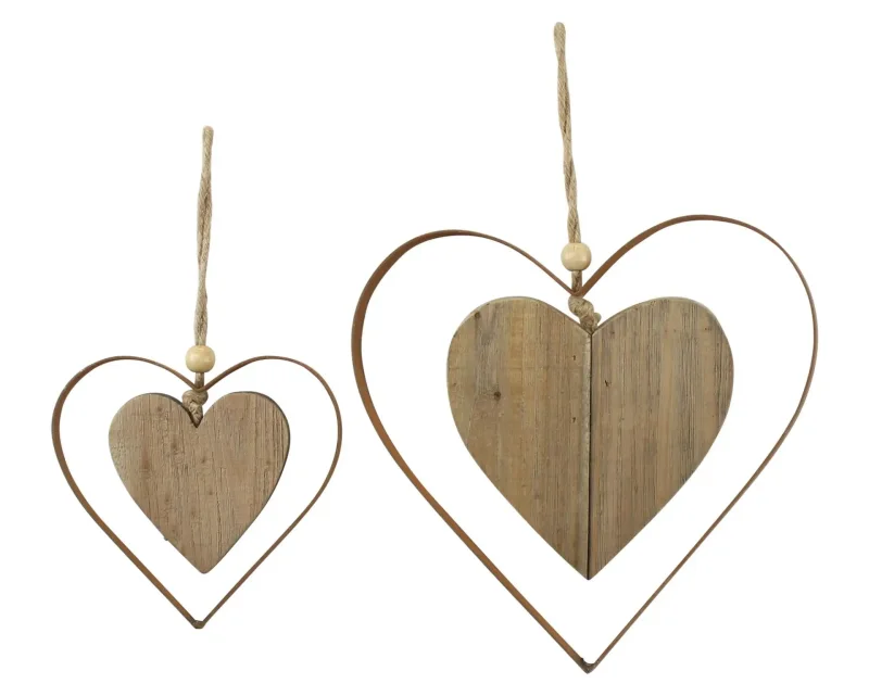 Hänger "Herz in Herz", 2er Set