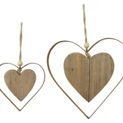 Hänger "Herz in Herz", 2er Set